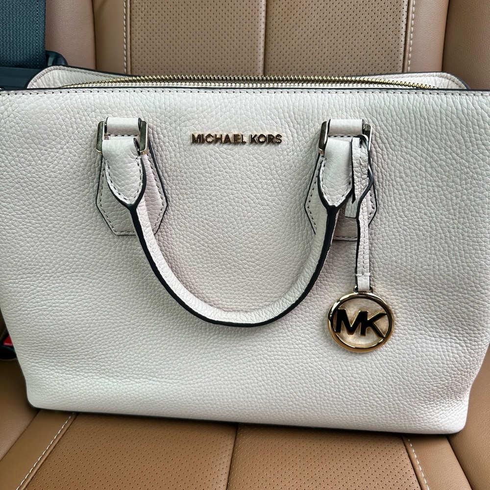 Michael Kors White Satchel